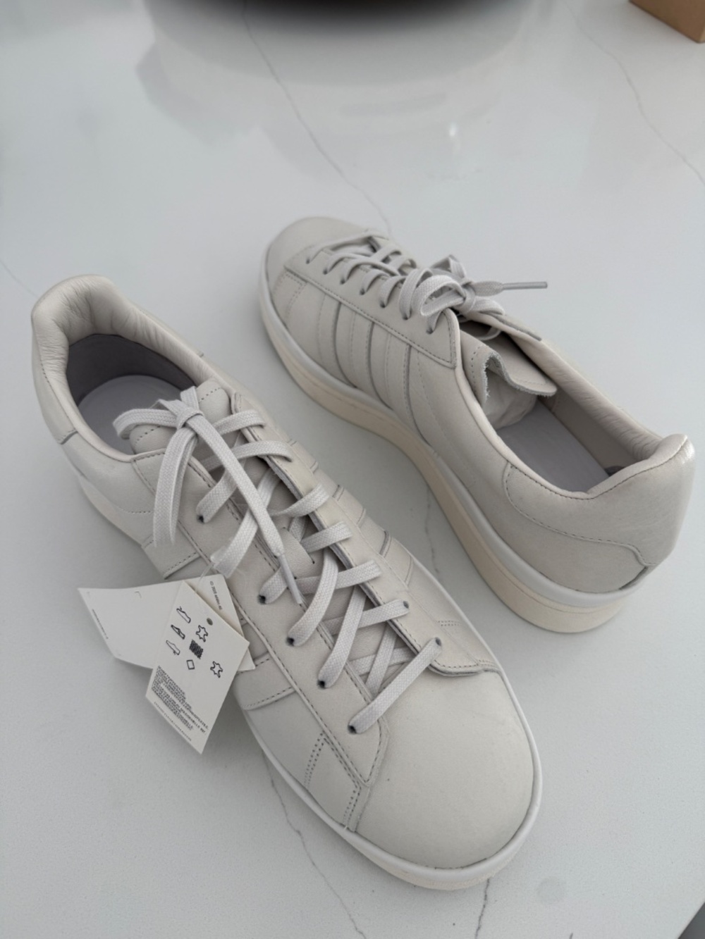 Adidas Y-3 Hicho White Casual Athletic Sneakers NWT Size Men's 12.5